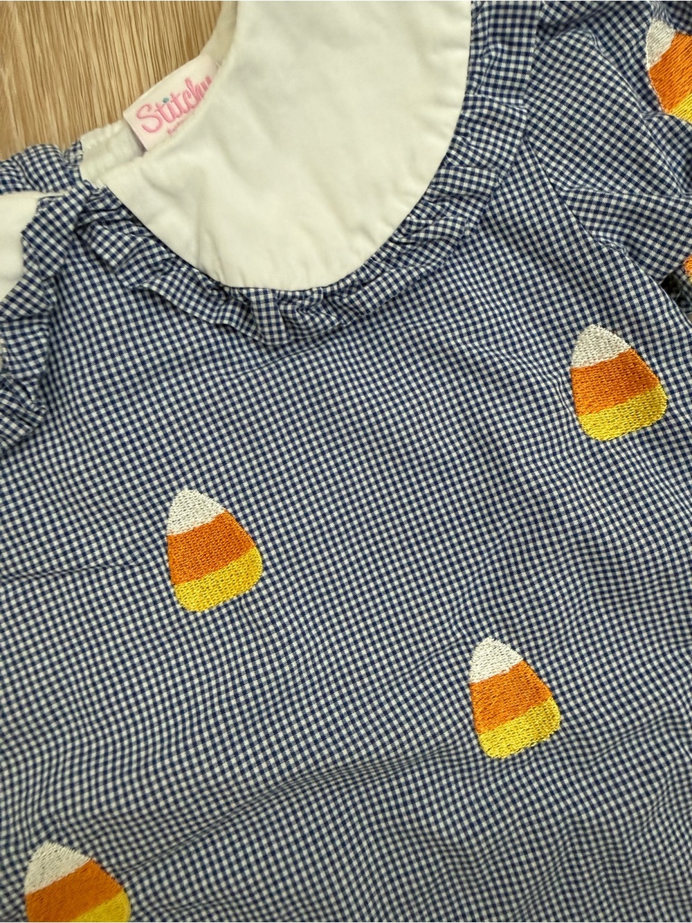 Candy Corn Top & Bloomers Set - Picture 3 of 4